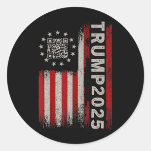 Adesivo Funny Qr Presidente Trump 4547 Tee Trump Dancing C
