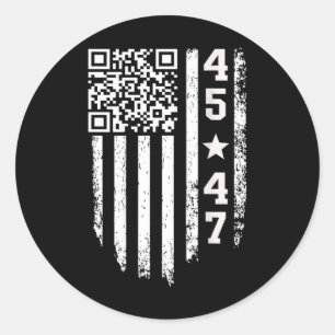 Adesivo Funny Qr Presidente Trump 4547 Trump Dancing Code