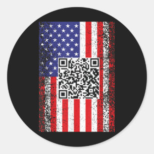 Adesivo Funny Qr Presidente Trump Code Dance