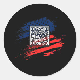 Adesivo Funny Qr Presidente Trump Dance Code
