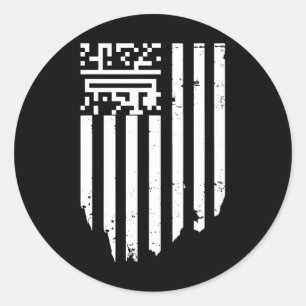 Adesivo Funny Qr Presidente Trump Dance Code