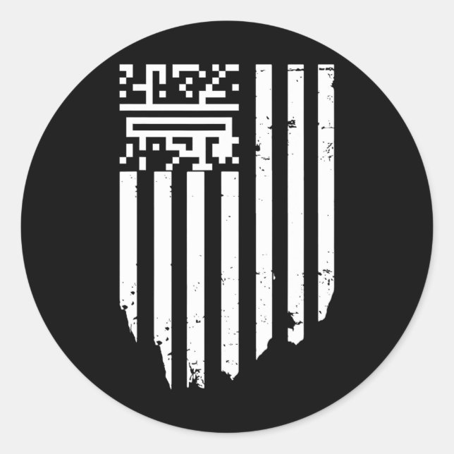 Adesivo Funny Qr Presidente Trump Dance Code (Frente)