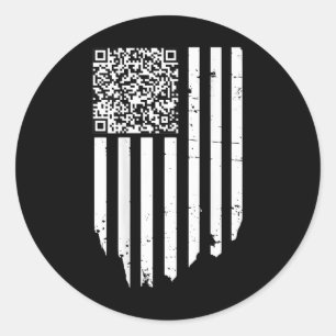 Adesivo Funny Qr Scan Code Presidente Trump 4547 Trump Dan