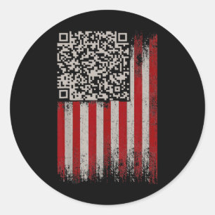 Adesivo Funny Qr Trump Dance Code 1