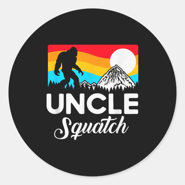 Adesivo Funny Quote Uncle Bigfoot Squatch  (Frente)