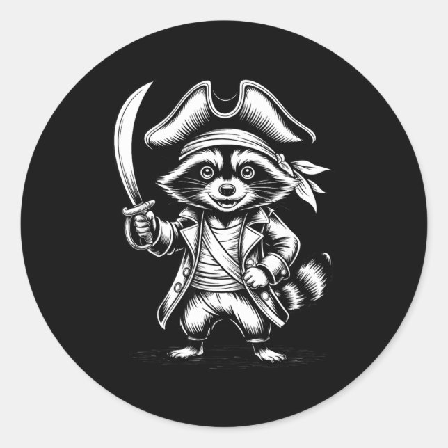 Adesivo Funny Rate Raccoon  (Frente)