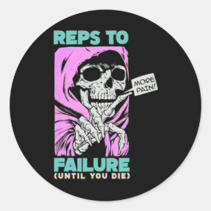 Adesivo Funny Reps To Failure Weinclusive F