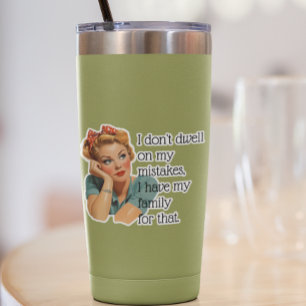 Adesivo Funny Retro Familiar Dizendo Sarcástico