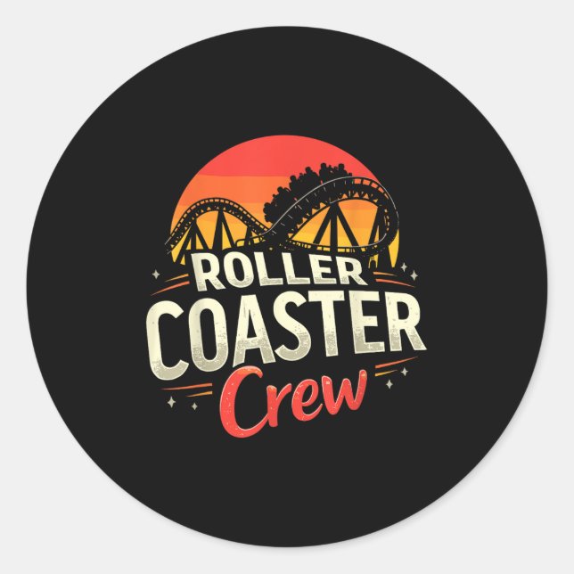 Adesivo Funny Roller Porta copos Crew Amusement Park Rolle (Frente)