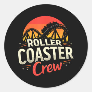 Adesivo Funny Roller Porta copos Crew Amusement Park Rolle