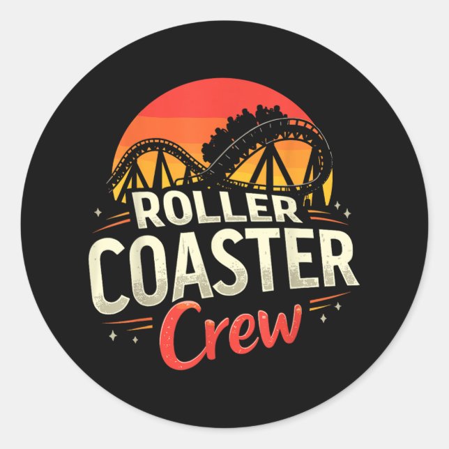 Adesivo Funny Roller Porta copos Crew Amusement Park Rolle (Frente)