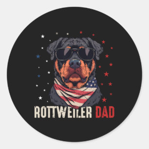 Adesivo Funny Rottweiler Pai Eua Estrelas 4 De Julho Pais