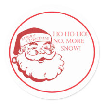 Funny Santa Christmas Holiday Envelope Seals Cute