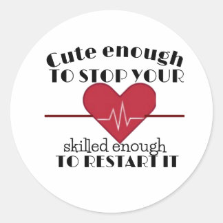 Adesivo Funny saying Valentine's day cardiologist doctor