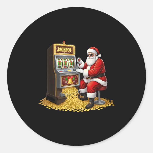 Adesivo Funny Slot Machine Santa Christmas Graphic Casino  (Frente)