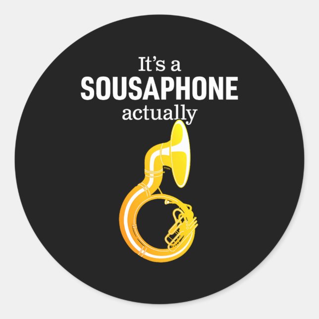 Adesivo Funny Sousaphone Humor For Proud Sousaphonist Marc (Frente)
