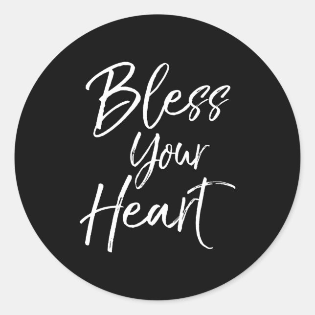 Adesivo Funny Southern Christian Saying Quote Gift Bless Y (Frente)