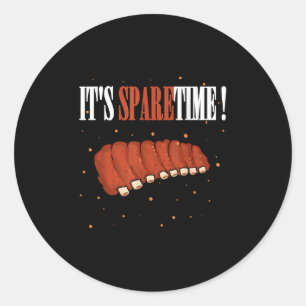 Adesivo Funny Sparetime Griling Meat Smoerib Churrasco Spa