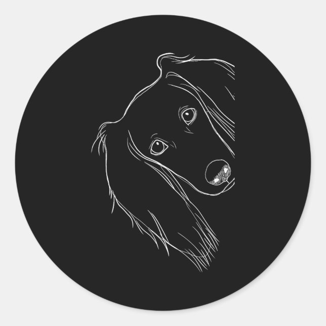 Adesivo Funny Surprised Dog Saluki  (Frente)