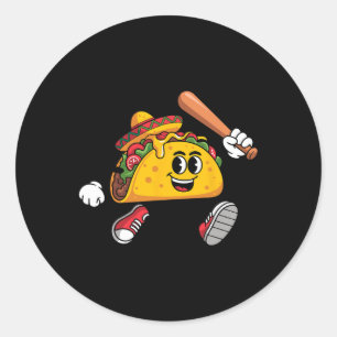 Adesivo Funny Taco Jogando Venda Comida Mexicana Cinco D