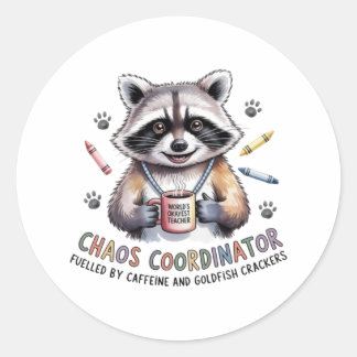 Adesivo Funny Teacher Sticker Chaos Coordinator Gift for W