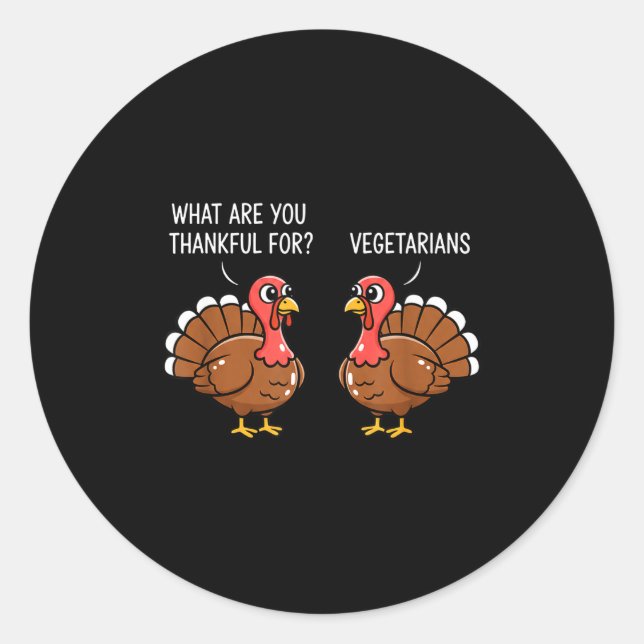 Adesivo Funny Thanksgiving Turkey Design - What Are You Th (Frente)