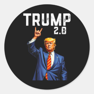 Adesivo Funny Trump 2.0 American Flag Trump