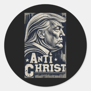 Adesivo Funny Trump Anti Cristo Jesus Christian Faith Tee