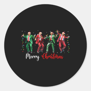 Adesivo Funny Trump Dance Papai Noel Feliz Natal Paja