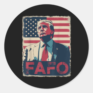 Adesivo Funny Trump Fafo F Por Aí Descubra O Sinalizador R