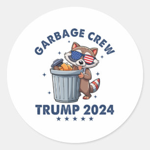 Adesivo Funny Trump Garbyge Crew
