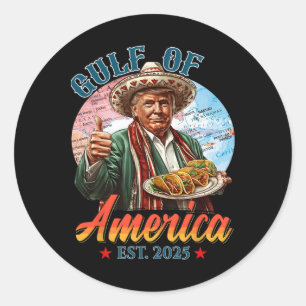 Adesivo Funny Trump Golfo Da América 2025 Engraçado