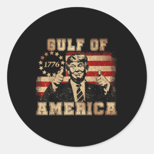 Adesivo Funny Trump Golfo Dos Eua América 2025 Trump Merch