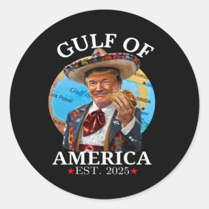 Adesivo Funny Trump Golfo Dos Eua América 2025 Trump Merch
