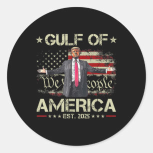 Adesivo Funny Trump Golfo Of Us America Est 2025 Eua