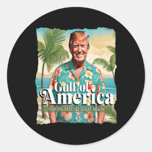 Adesivo Funny Trump Graphic Golfo Da América Trump Merch