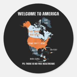 Adesivo Funny Trump Groelândia Canal do Panamá Canadá Méxi