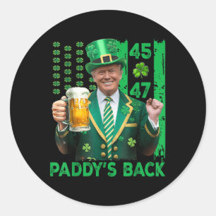 Adesivo Funny Trump Paddys Traz De Trás 45 47 Usa Dia de S