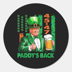 Adesivo Funny Trump Paddys Traz De Trás 45 47 Usa Dia de S