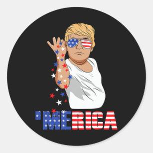 Adesivo Funny Trump Salt Merica Freedom 4 De Julho Oferece