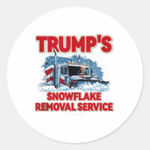 Adesivo Funny Trump Snowflake Remoção 2024 Eleição Hilari