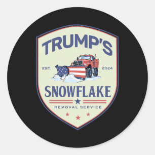 Adesivo Funny Trump Snowflake Serviço de Eleição 202