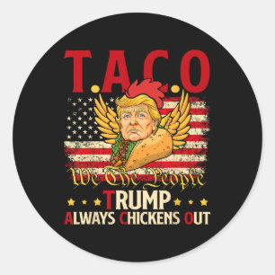 Adesivo Funny Trump Taco Piada Anti Trump Protesto Teto 2
