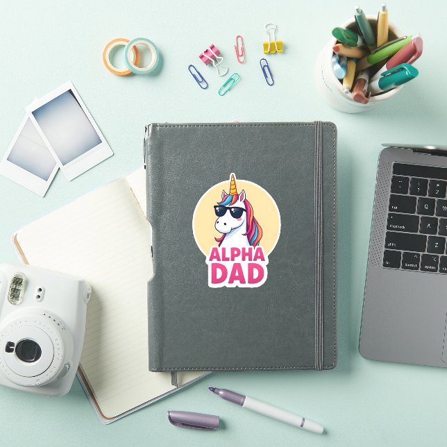 Adesivo Funny Unicorn Dad Laufey Men Father's Day Christma (Capa para iPad)