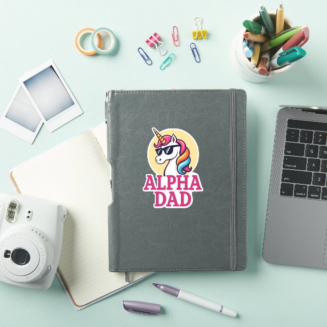 Adesivo Funny Unicorn Dad Laufey Men Father's Day Christma (Capa para iPad)