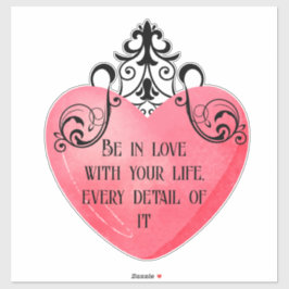 Adesivo Funny Valentine pink heart