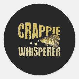 Adesivo Funny Vintage Crappie Apaziguador de Pesca 