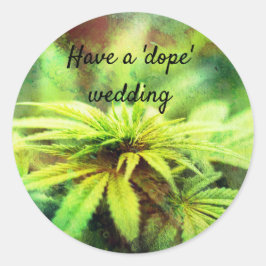 Adesivo Funny Weed Grunge, Pun De Casamento