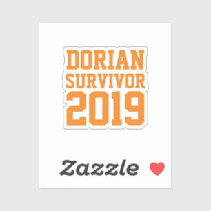 Adesivo Furacão Dorian Survivor
