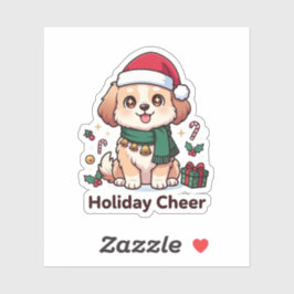 Adesivo Furry Holiday Cheer Custom-Cut Vinyl Sticker